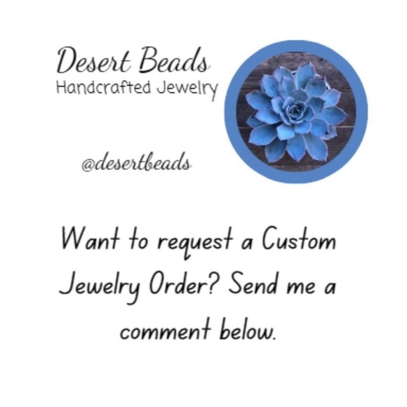 Hand Crafted Sodalite Beaded Stretch Bracelet Blue Salmon 6.75” 8mm NWT - Picture 9 of 11